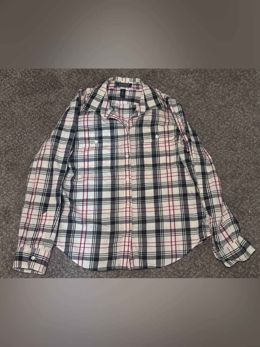 Lauren Ralph Lauren Women's Plaid Button-Down Shirt